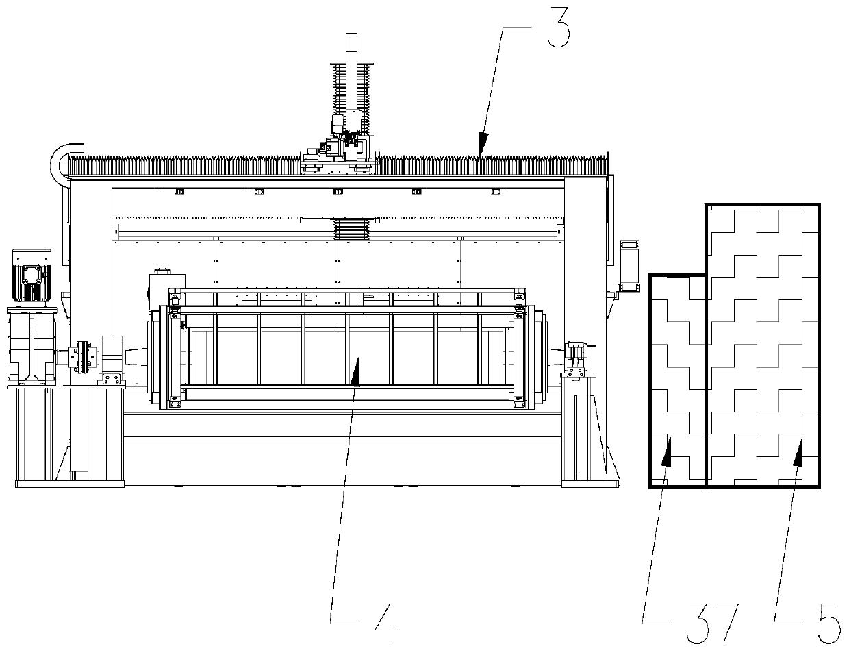 Water cutting automatic disassembling device for waste mattresses