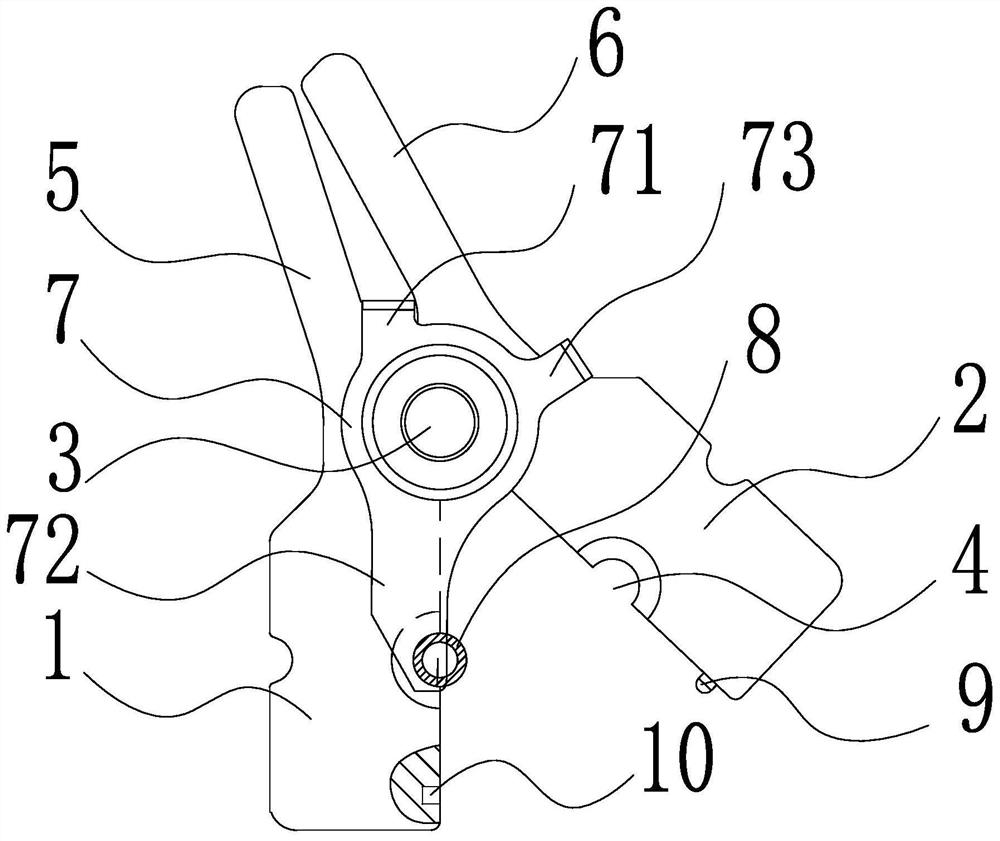 The baffle structure of the pipe expander