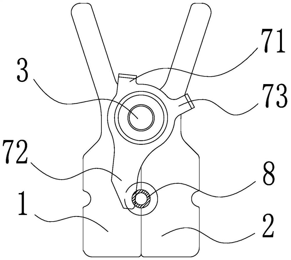 The baffle structure of the pipe expander