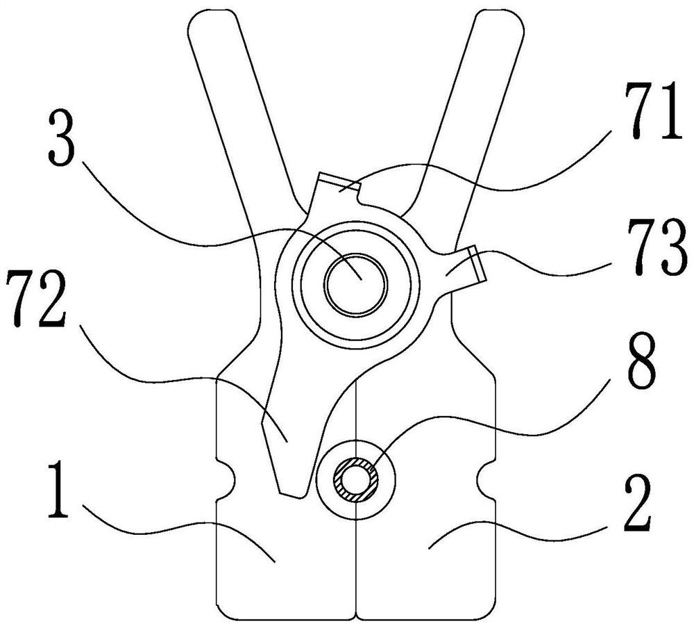 The baffle structure of the pipe expander