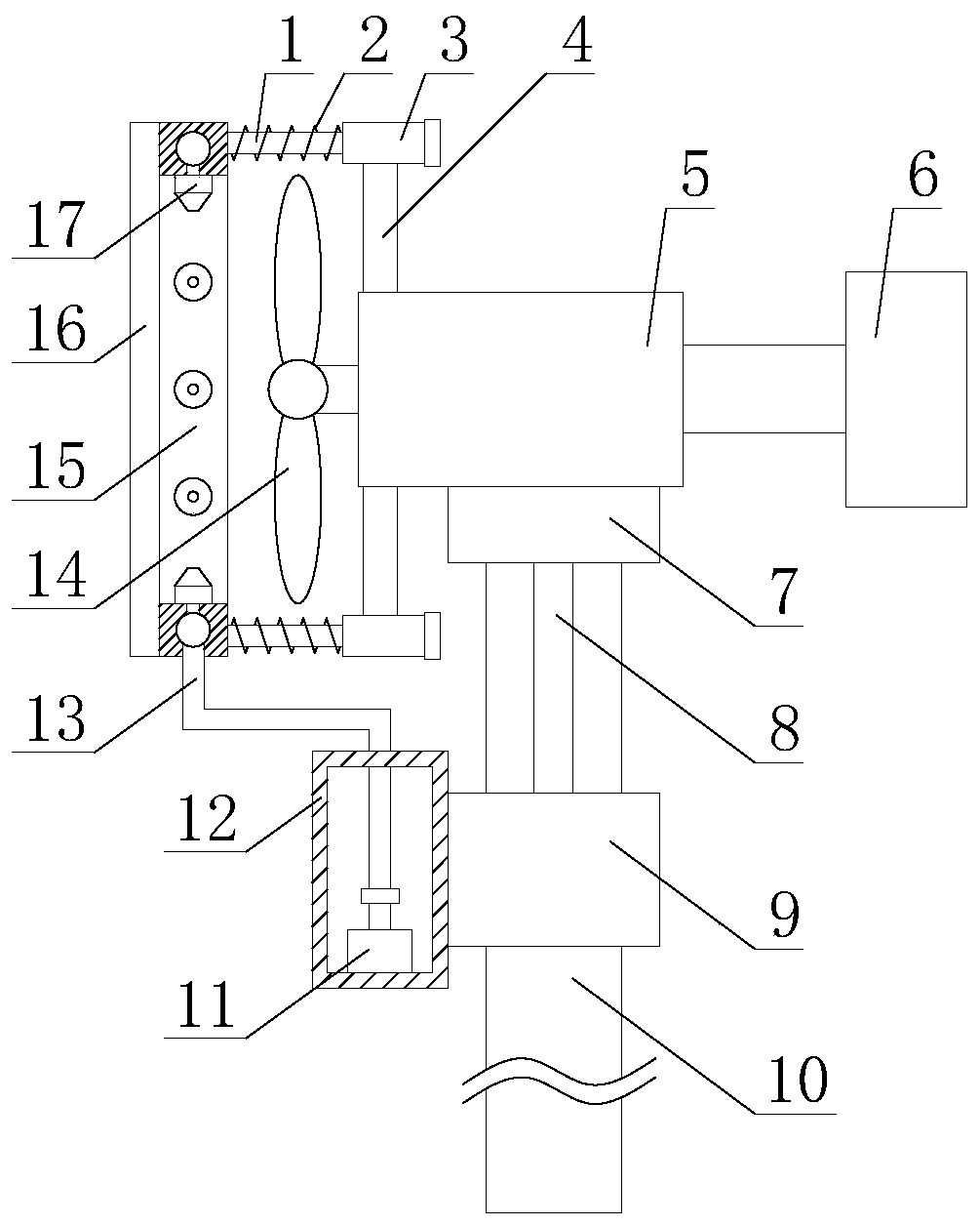 Wind-driven generator with protection function and long service life