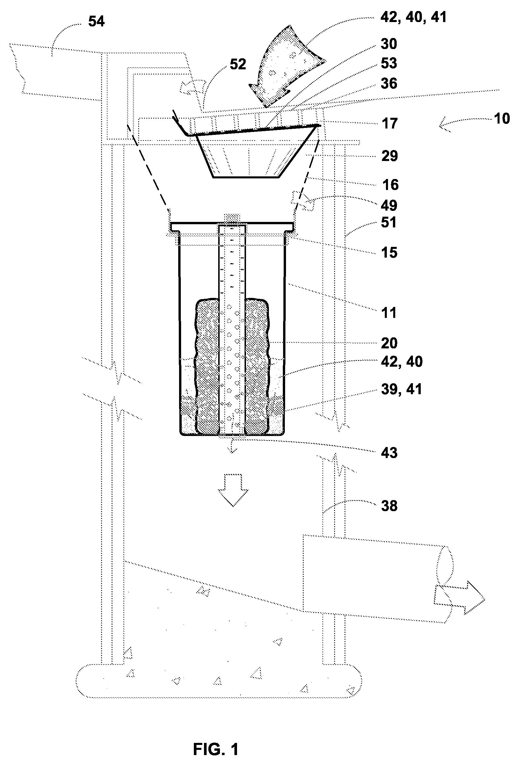 Catch basin filter absorber apparatus for water decontamination
