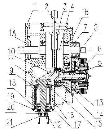 Engine for tricycle