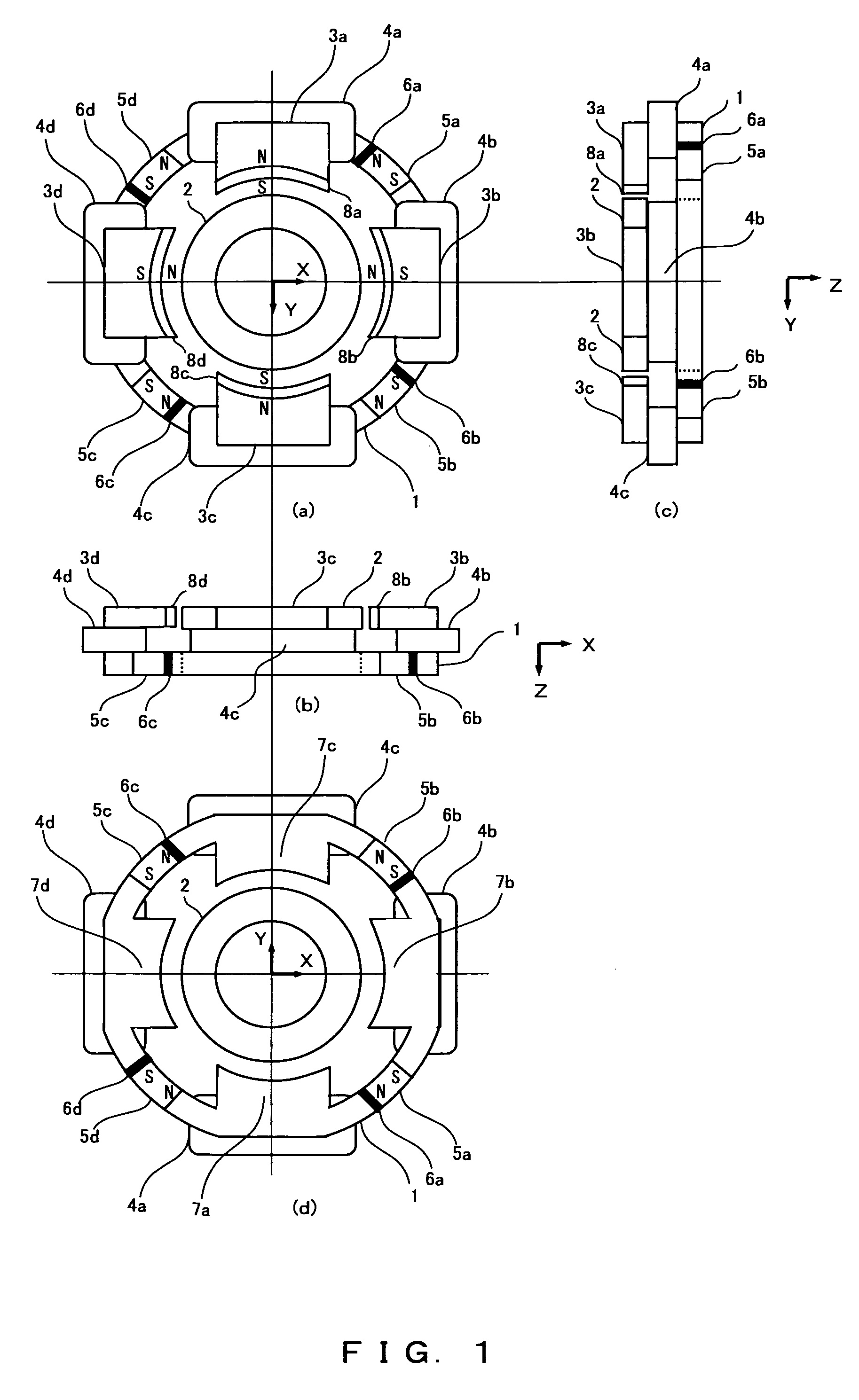 Hybrid magnetic bearing