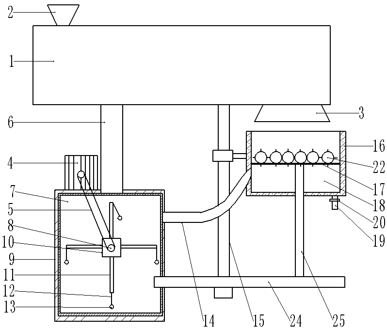 Plastic pelletizing residue cleaning device