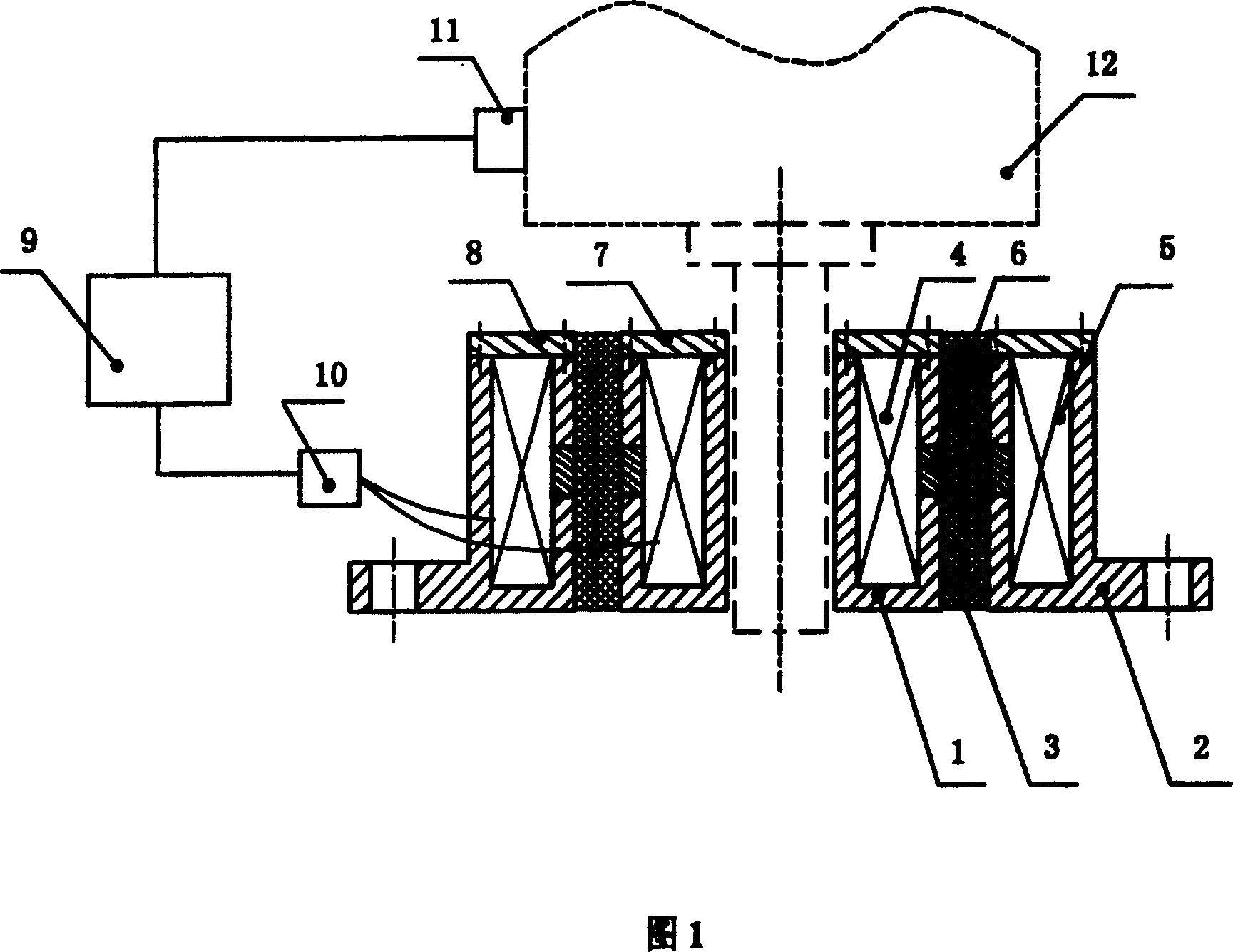 Vibration damper with controllable stiffness and damping