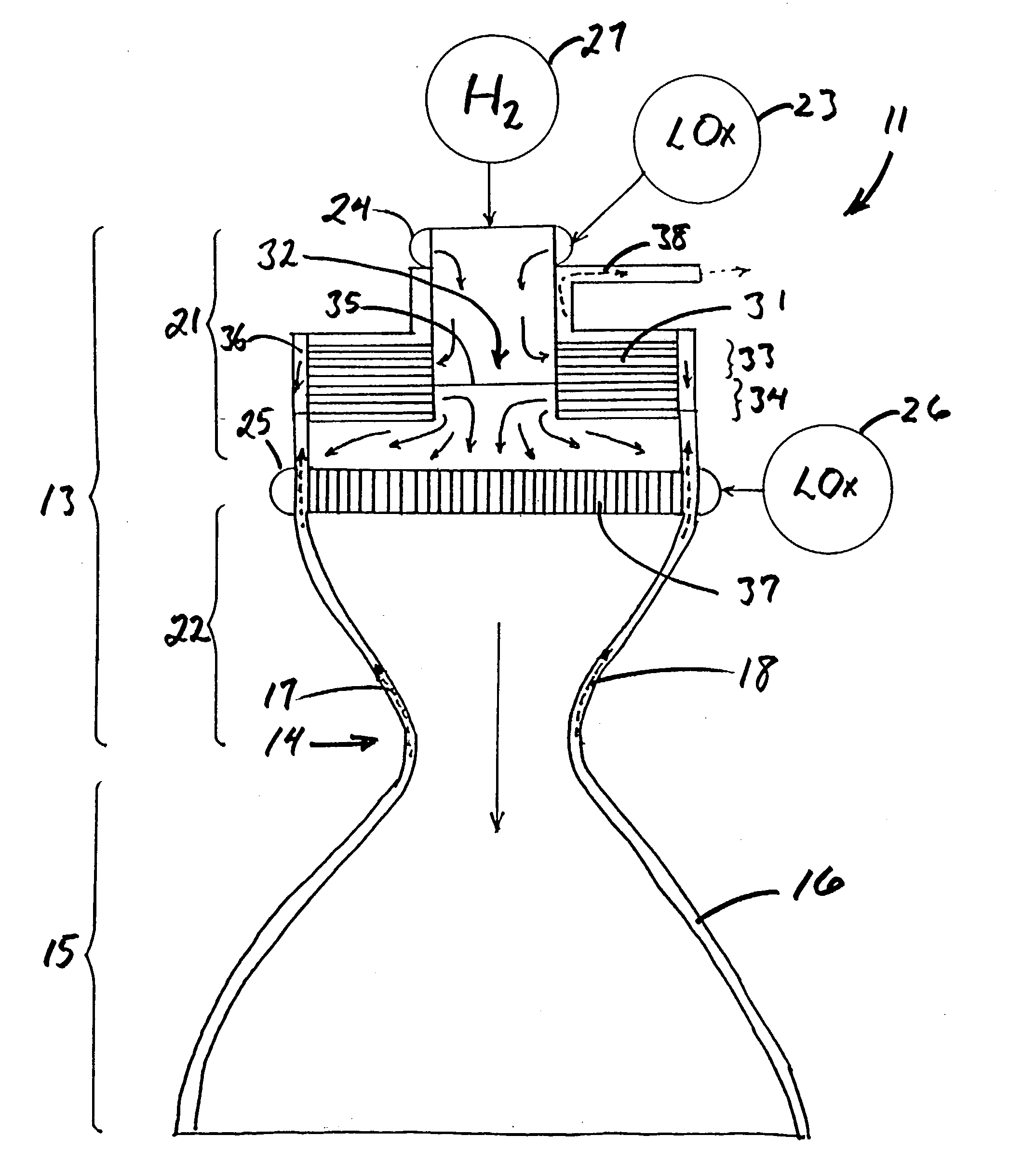 Expander cycle rocket engine with staged combustion and heat exchange