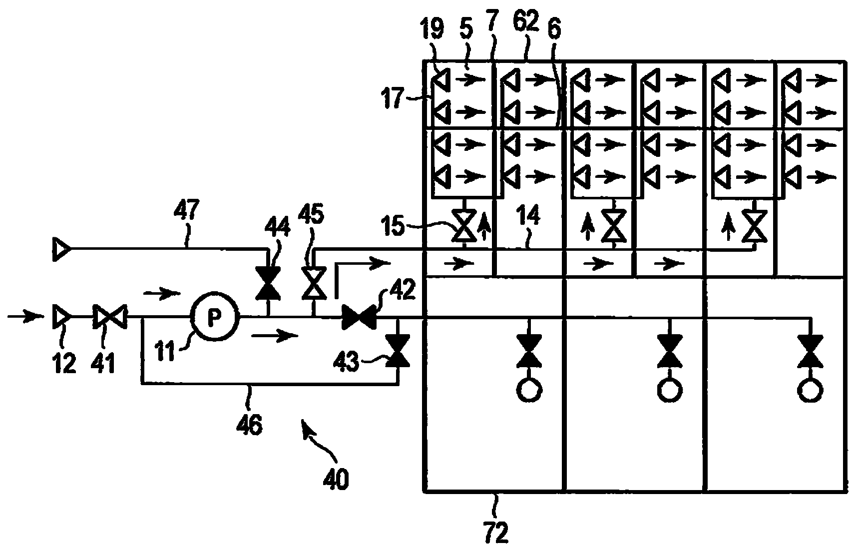 Sand discharge device and sand discharge method for ballast tank