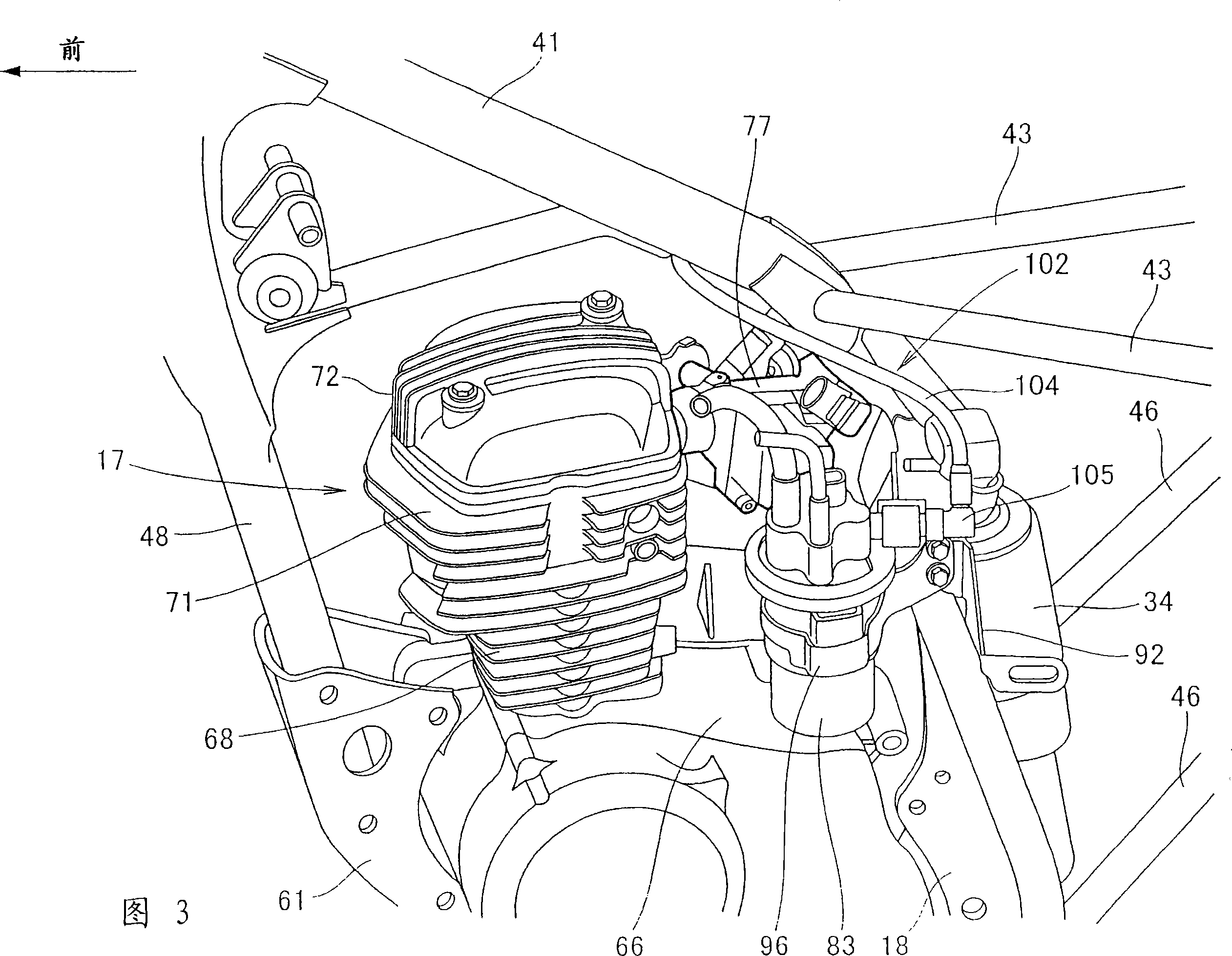 Fuel pump configuring structure of vehicle
