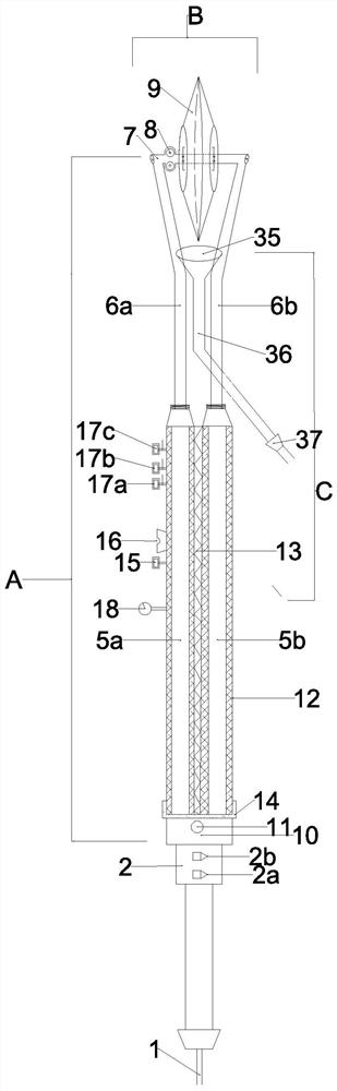 Peripheral hole joint cutting equipment for improving smooth blasting energy gathering effect