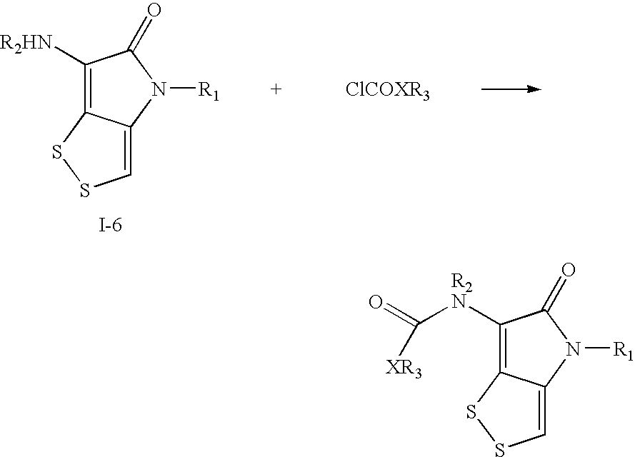 Dithiolopyrrolone compounds, the preparation and the use thereof