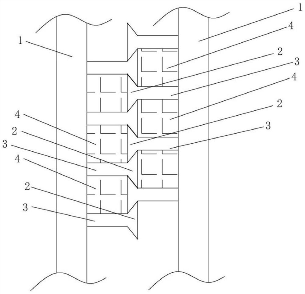 Silica gel sealing process of waterproof chain