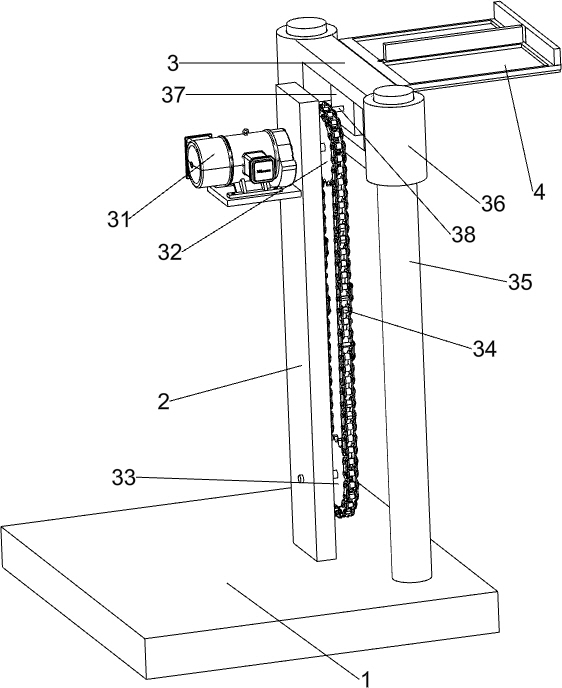 Foam brick conveying device for building