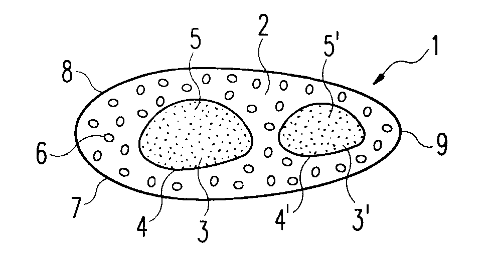 Beverage ingredient containing capsule having several compartments