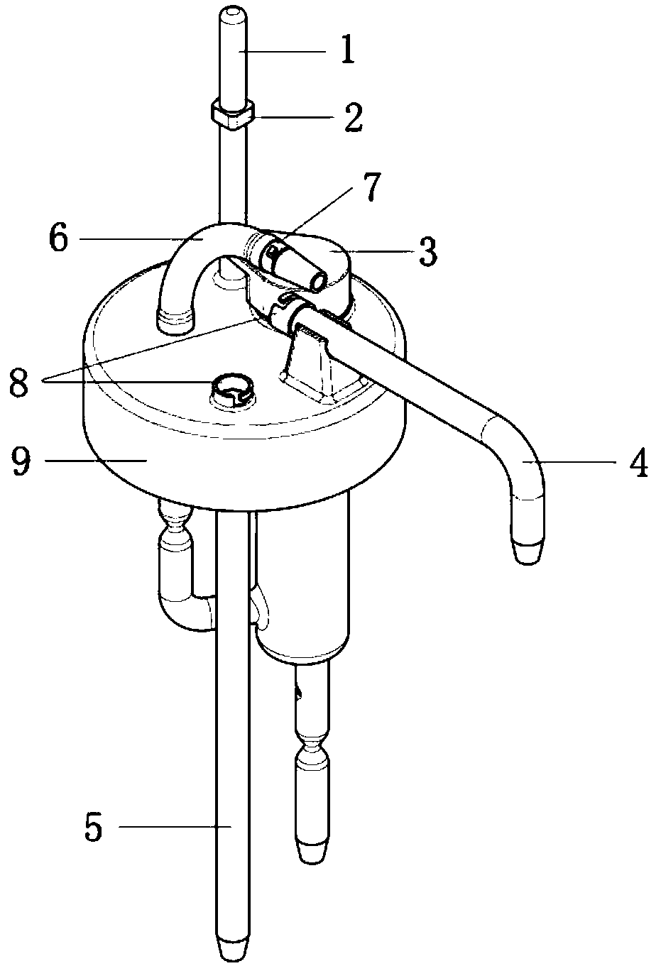 Cell suspension subpackaging device