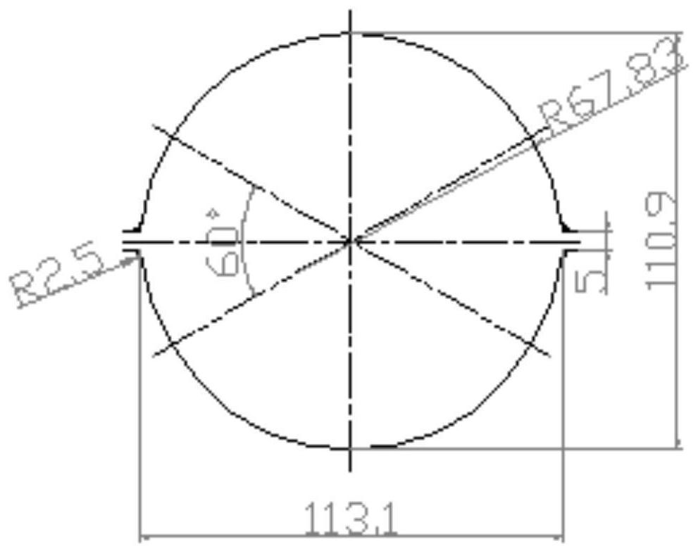 Large-specification bar hole pattern design method