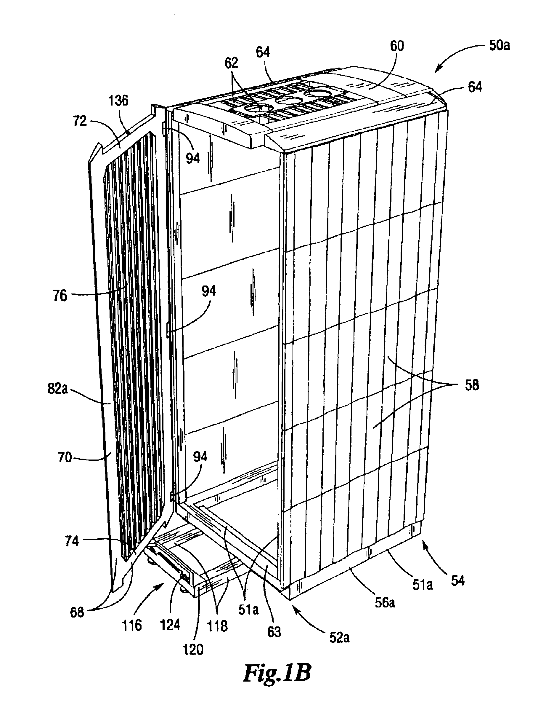 Stabilized cabinet enclosure and stabilizer therefor