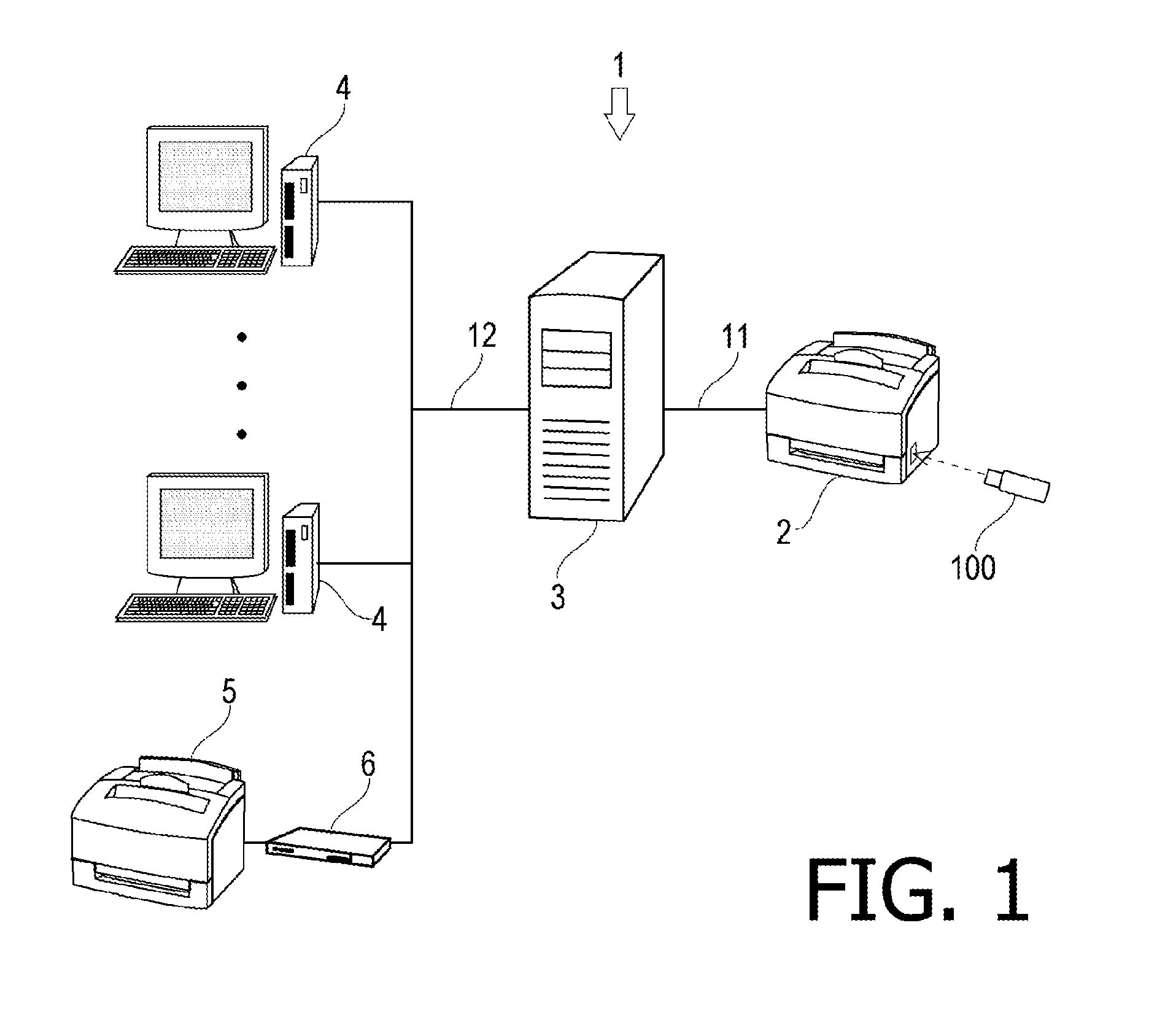 Printing system, printing device and computer readable medium therefor