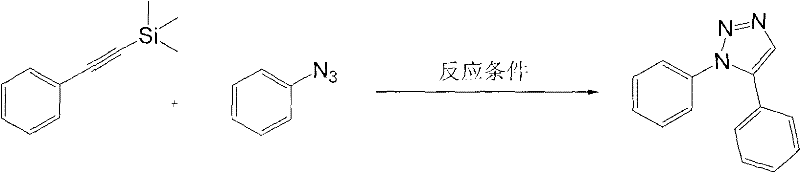 Method for synthesizing 1,2,3-triazole compounds by utilizing sila-alkyne compounds