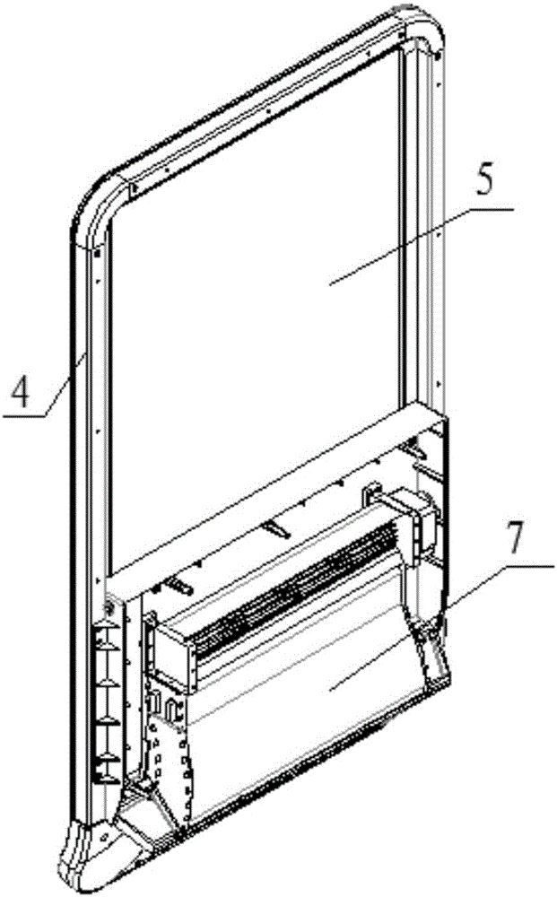 Bathroom mirror and bathroom device