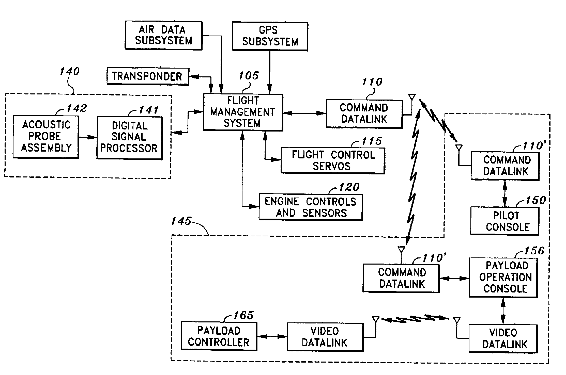 Acoustic airspace collision detection system