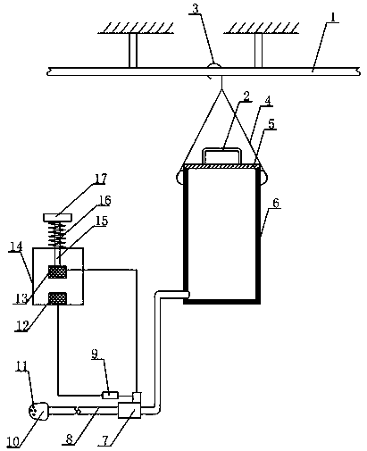 Intermittent fluid food absorption device for bedridden patient