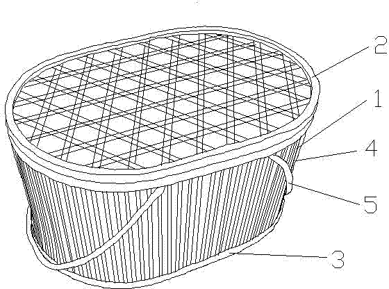 Method for producing and culturing edible fungi with bamboo container