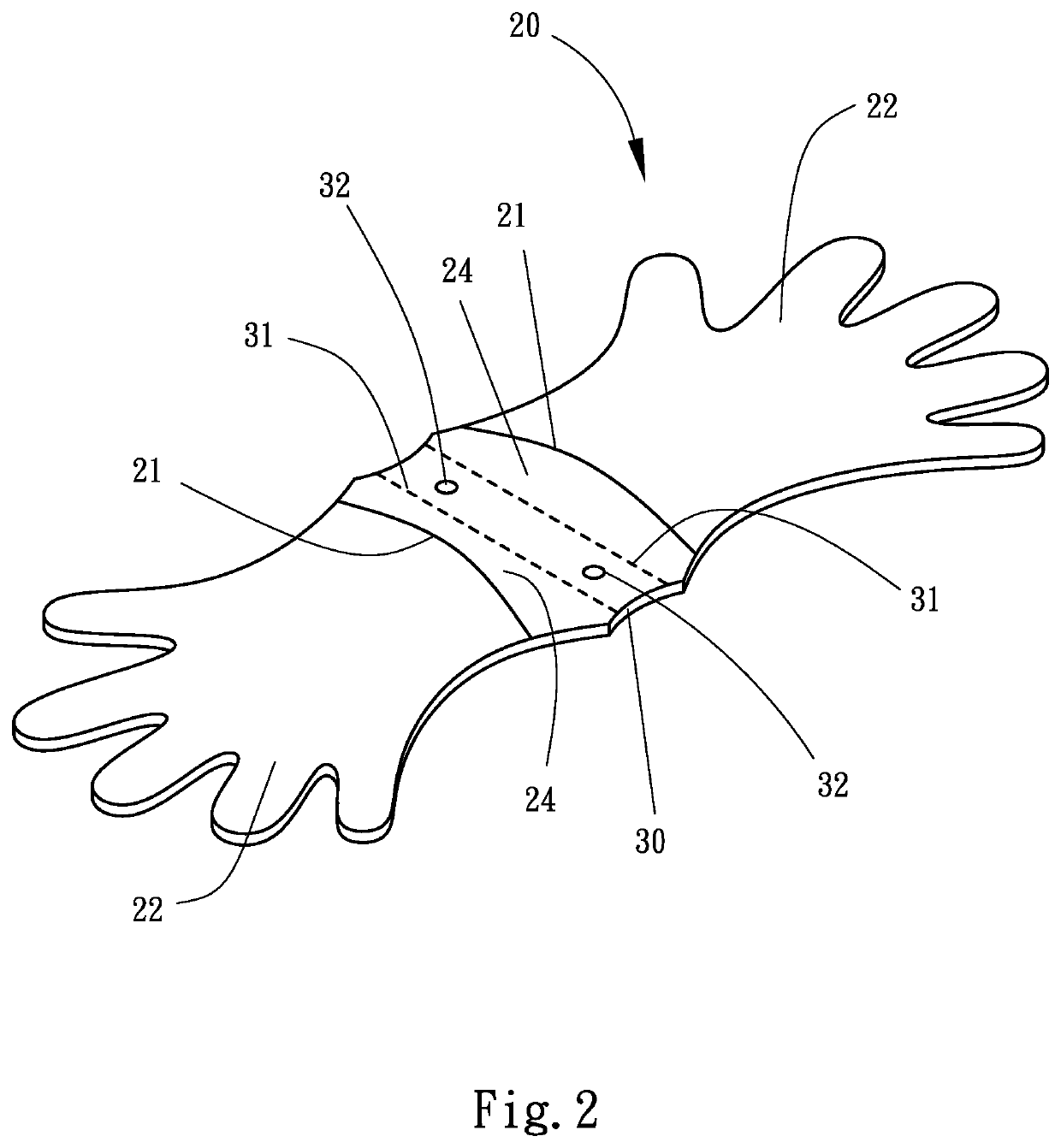 Glove donning device and glove devices for same