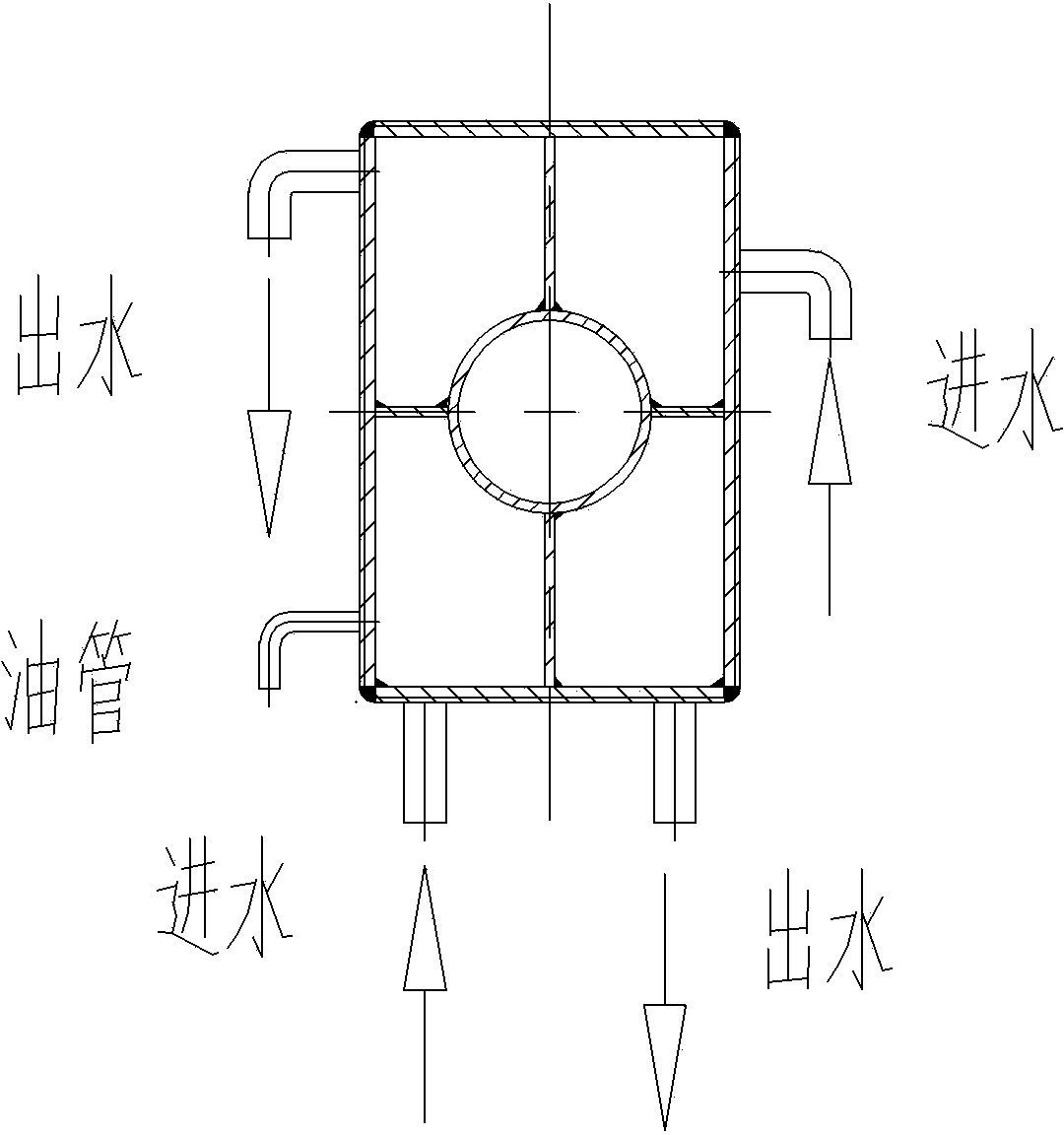 Conductive cross arm made of all-aluminum alloy profile