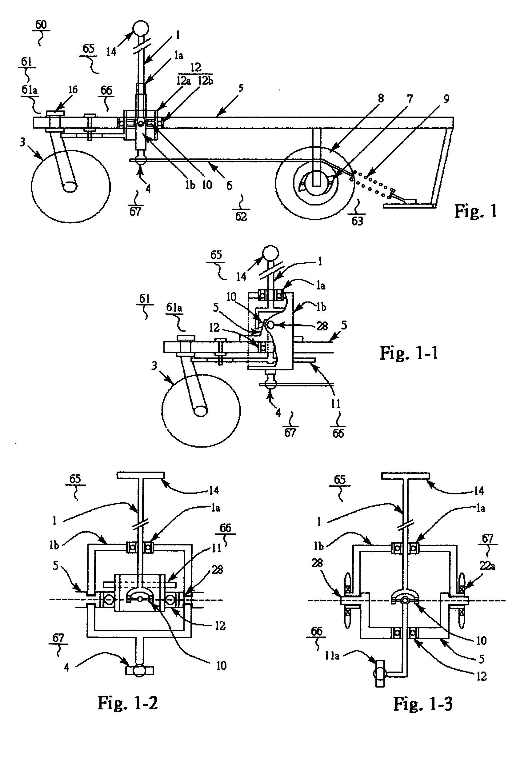 Steering Mechanism for a Push and Pull Vehicle
