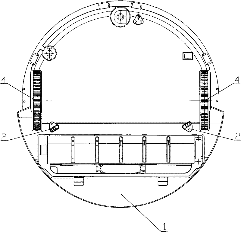 Dust catcher walking device with adjustable height