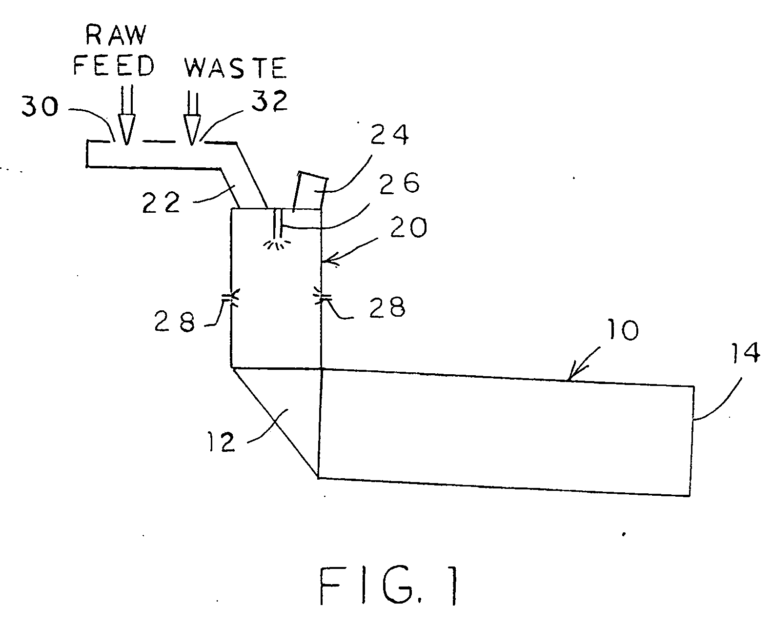 Injection of waste-derived materials into pre-calcining stage of a clinker production system