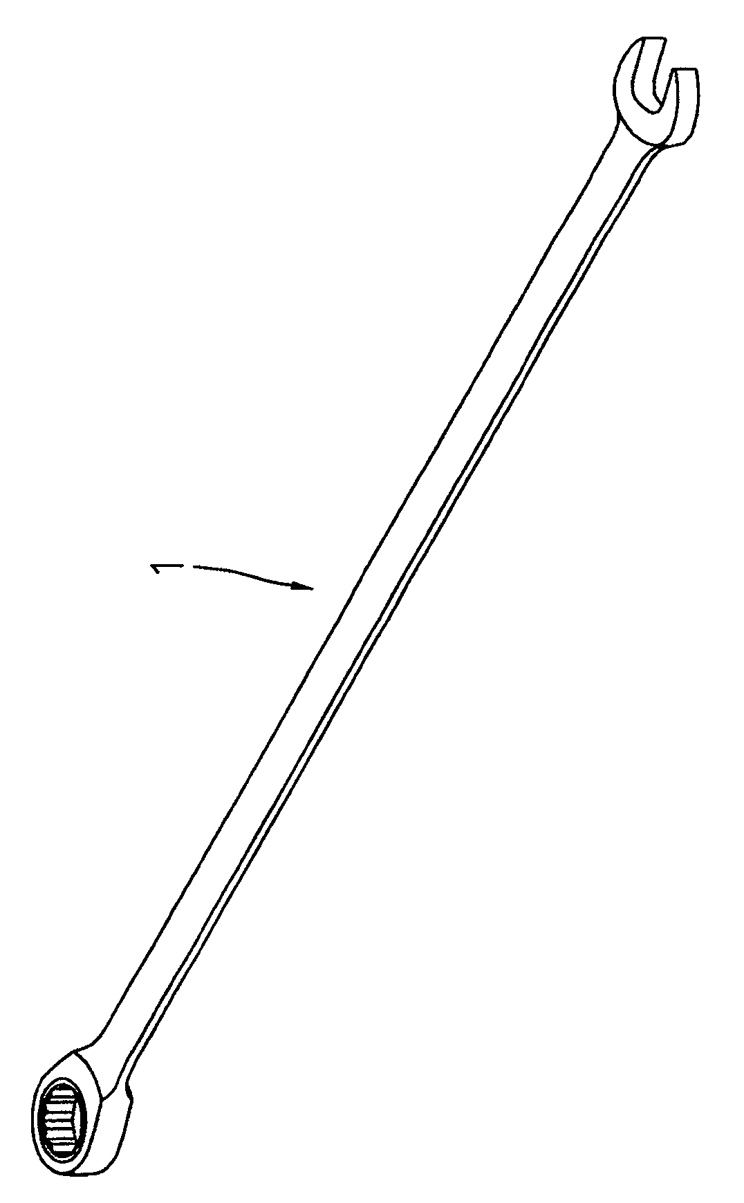 Lengthened type wrench joining structure