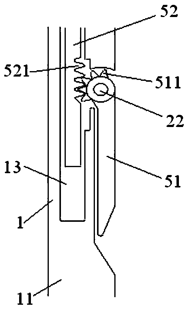 Guide rod detachable blade clamping self-locking type tooth-cutting core drill barrel