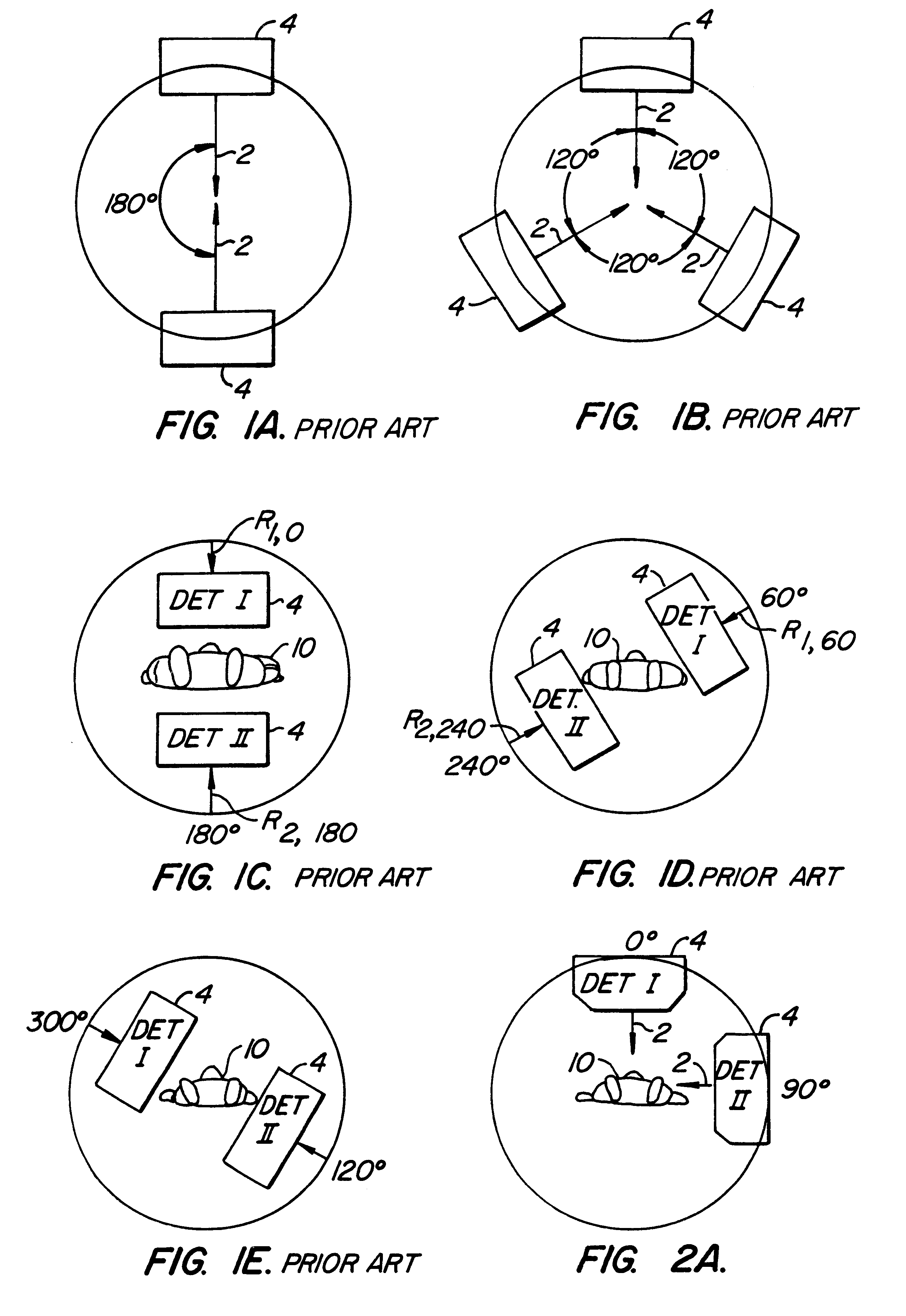 Adjustable dual-detector image data acquisition system