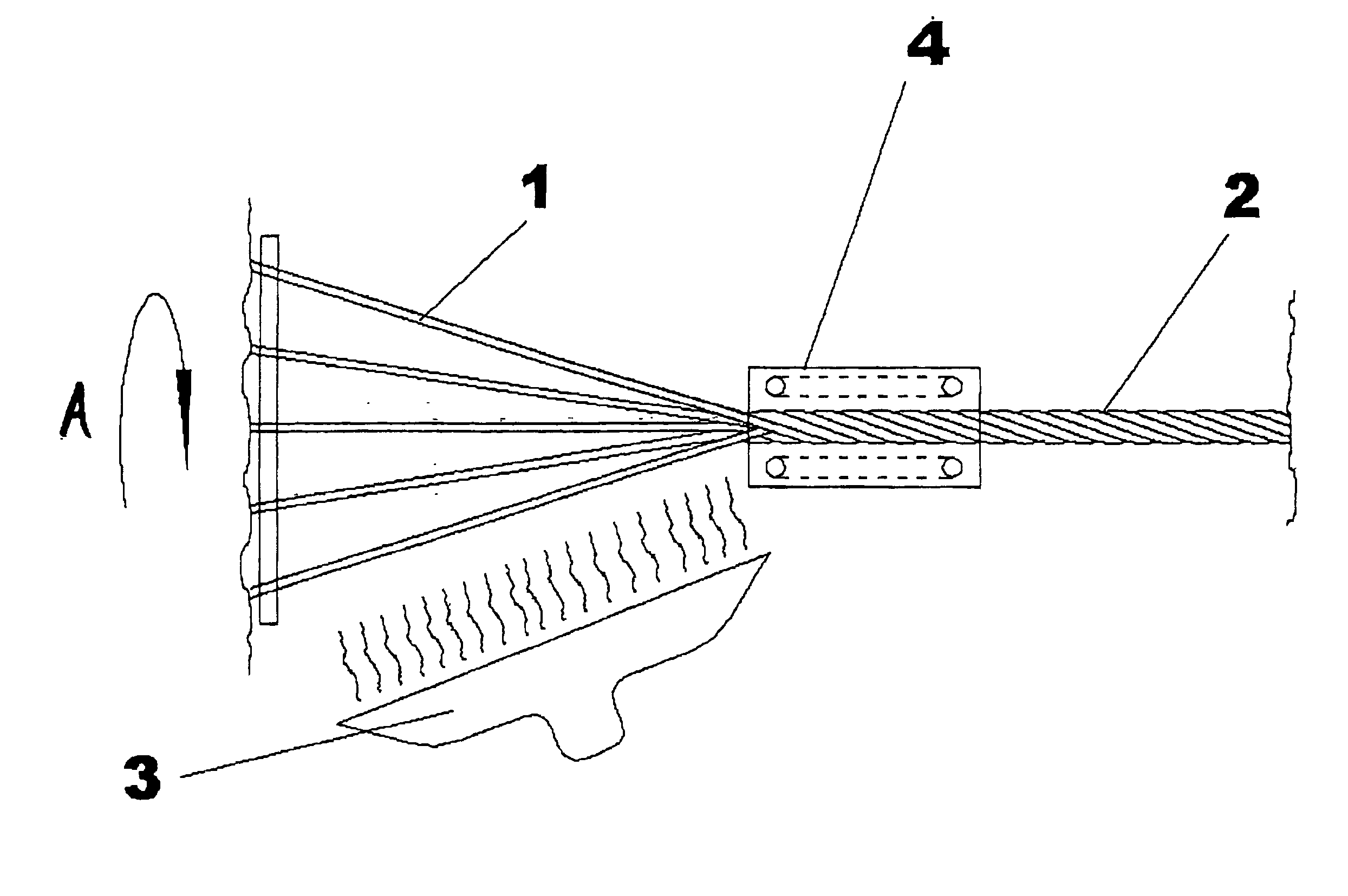 Method and stranding device for producing a cable or a cable element