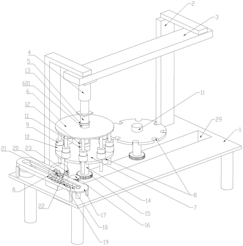 Vertical bearing mounting device for motor rotor