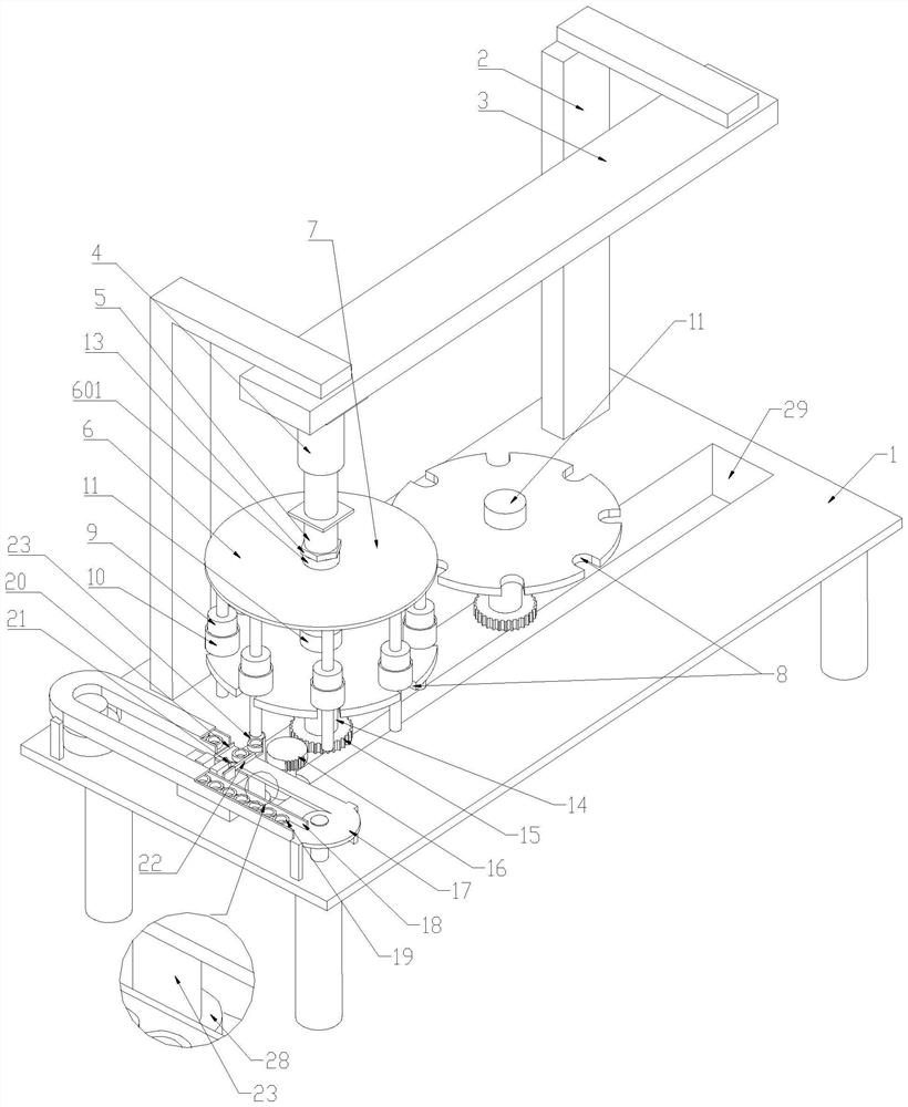Vertical bearing mounting device for motor rotor