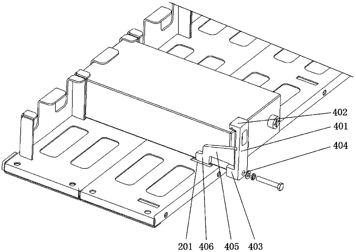 Rail transit vehicle and battery pack compression plate fastening mechanism thereof