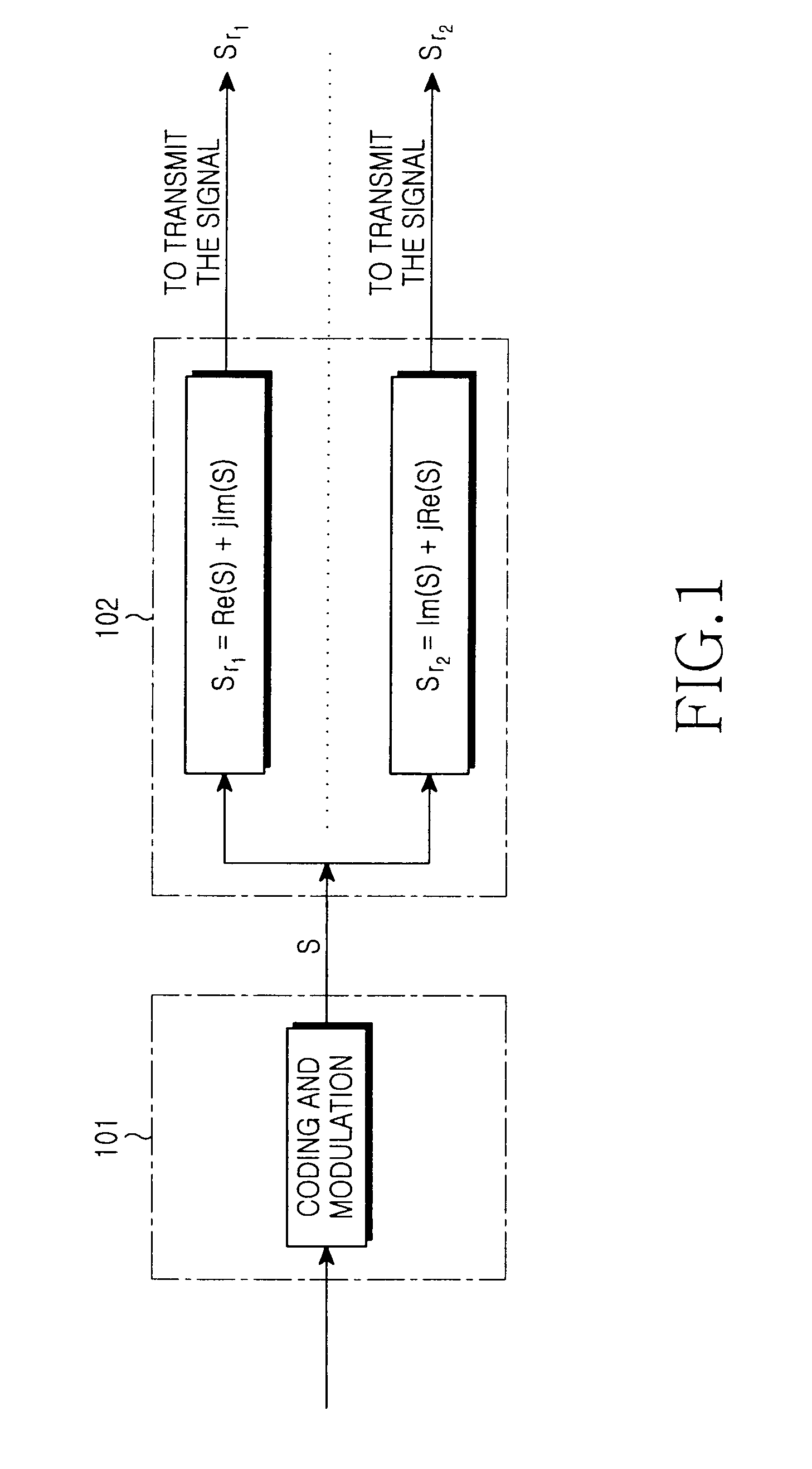 Multiple-antenna space multiplexing system using enhancement signal detection and method thereof