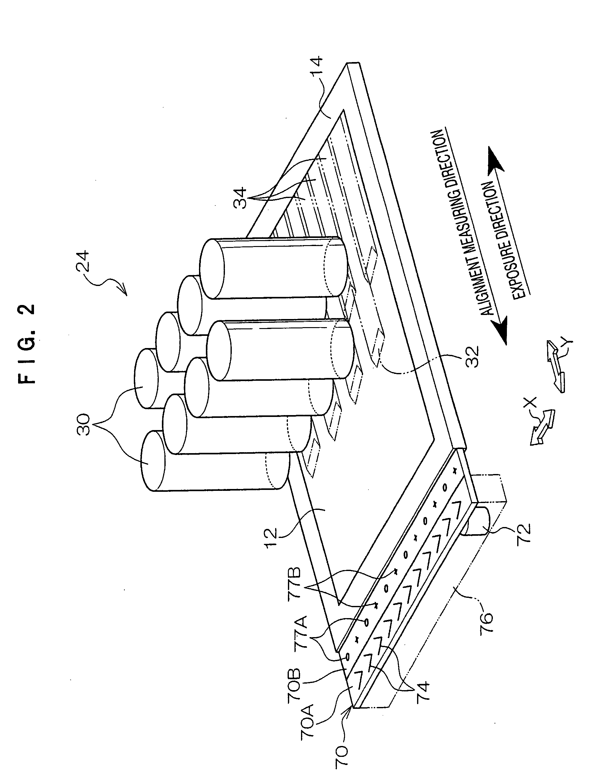 Calibration method for exposure device, exposure method and exposure device