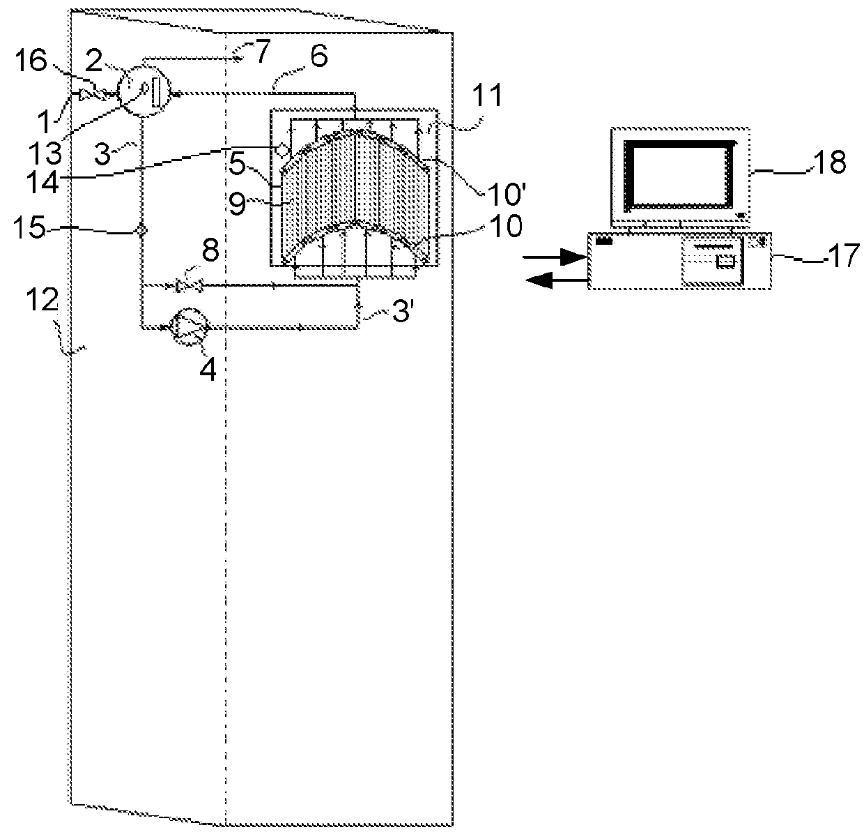 Solar receiver with natural circulation for generating saturated steam