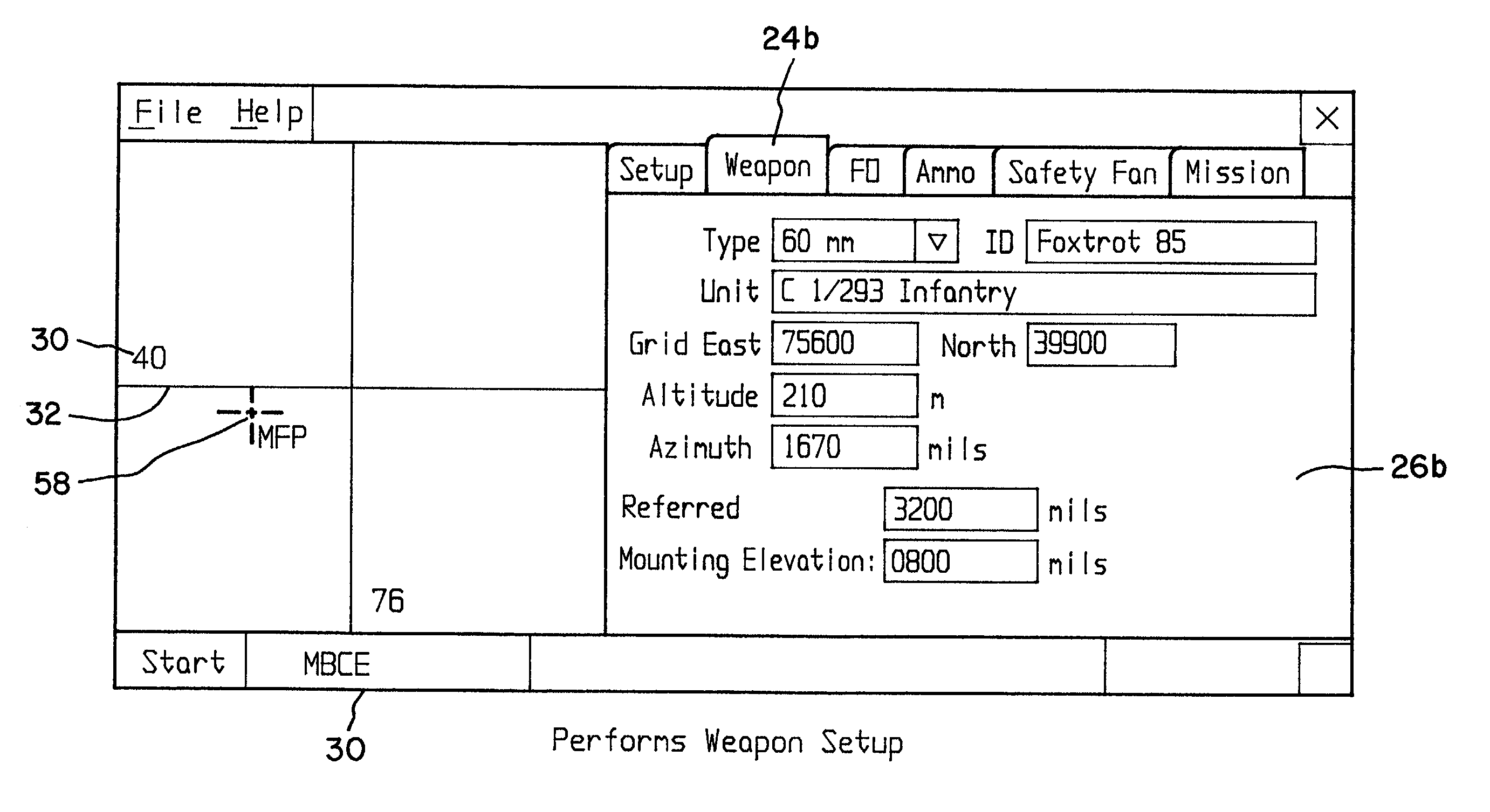 Mortar ballistic computer and system
