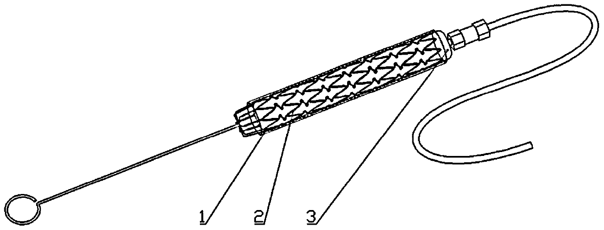 Elastic double-support variable-diameter core rod for bending aircraft engine metal conduit