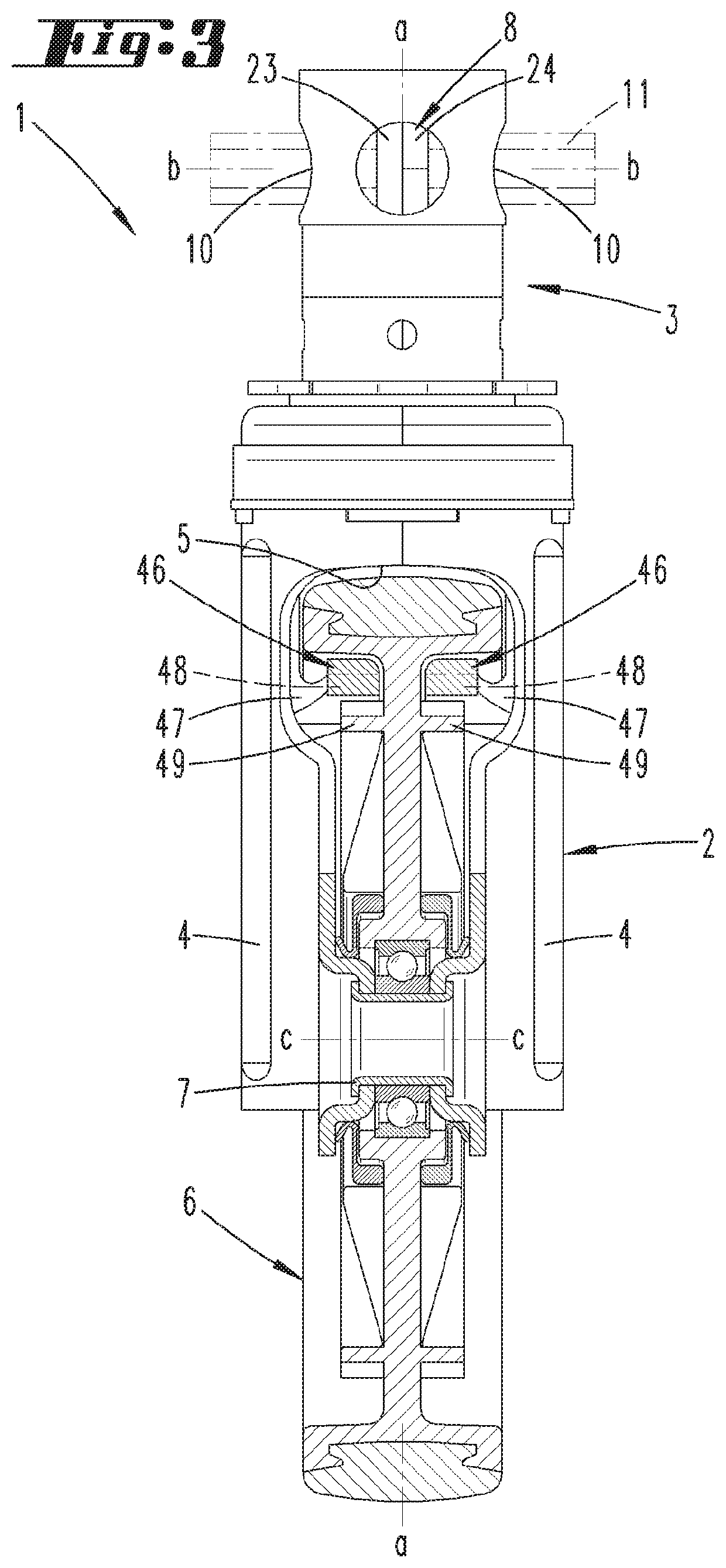 Caster comprising a running wheel