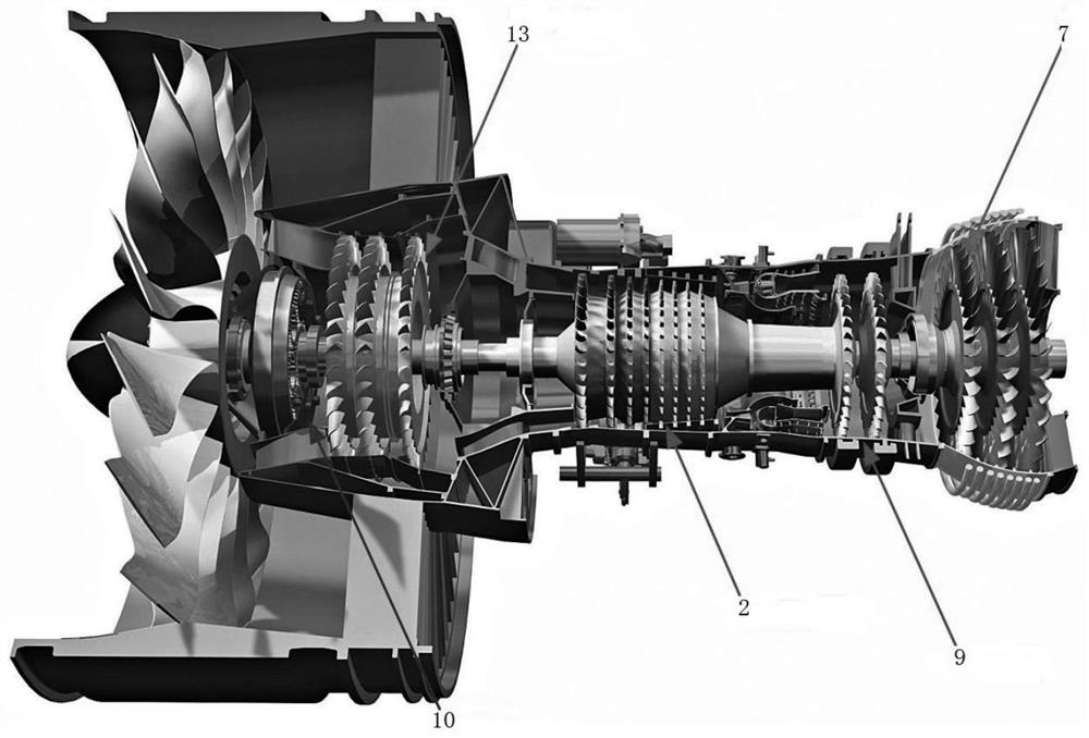 Hydrogen-electricity hybrid power turbofan engine