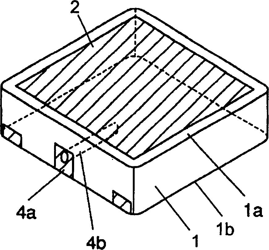 Surface mounting antenna, and mobile communication device using such antnena
