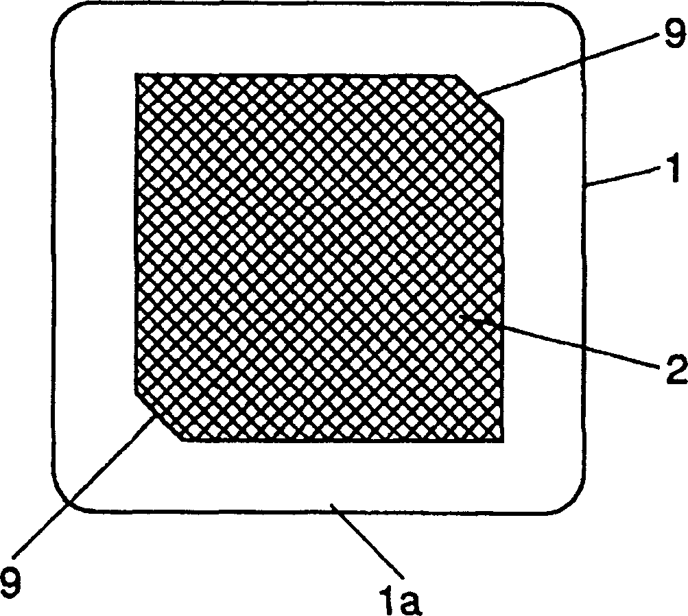Surface mounting antenna, and mobile communication device using such antnena