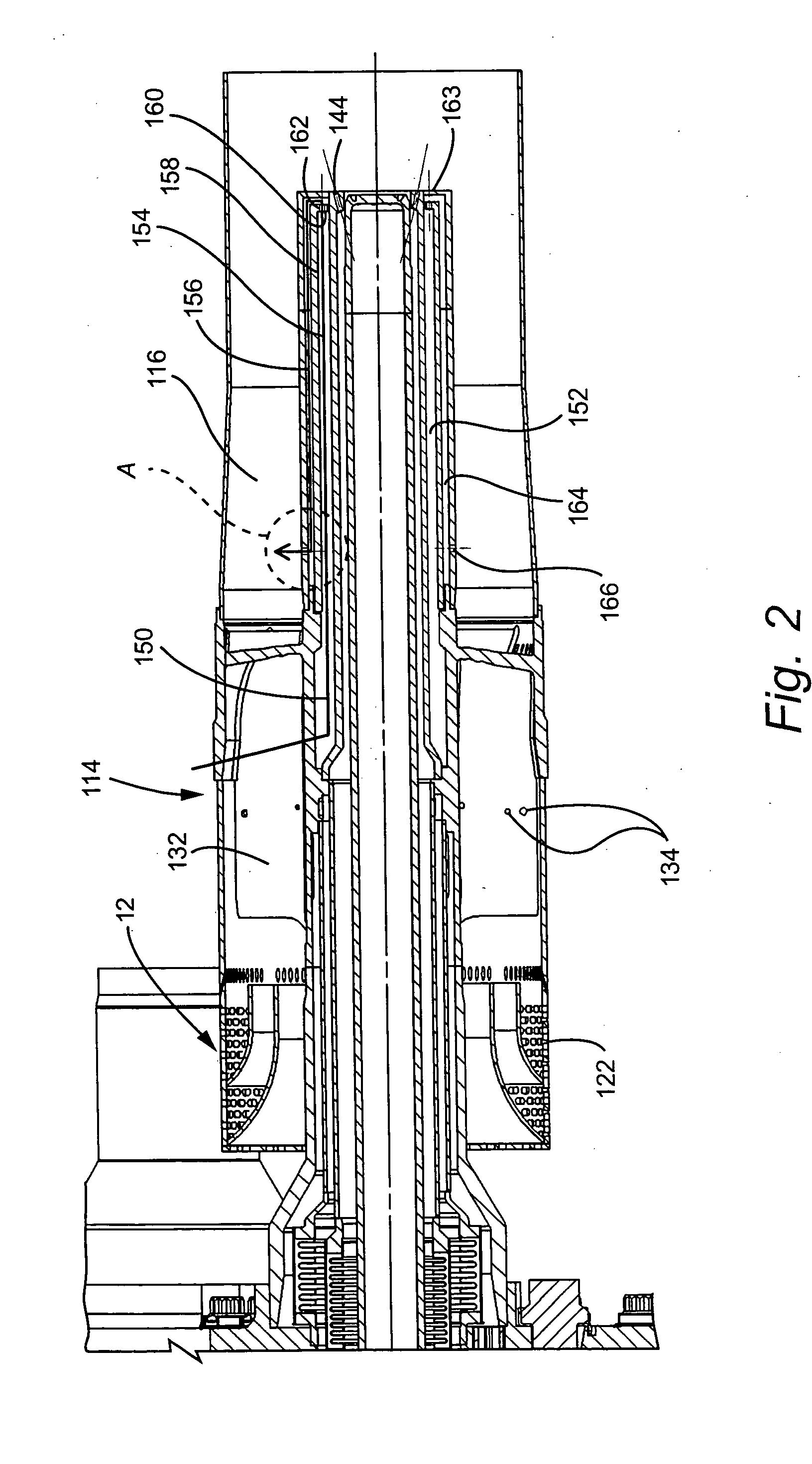 Premixing burner with impingement cooled centerbody and method of cooling centerbody