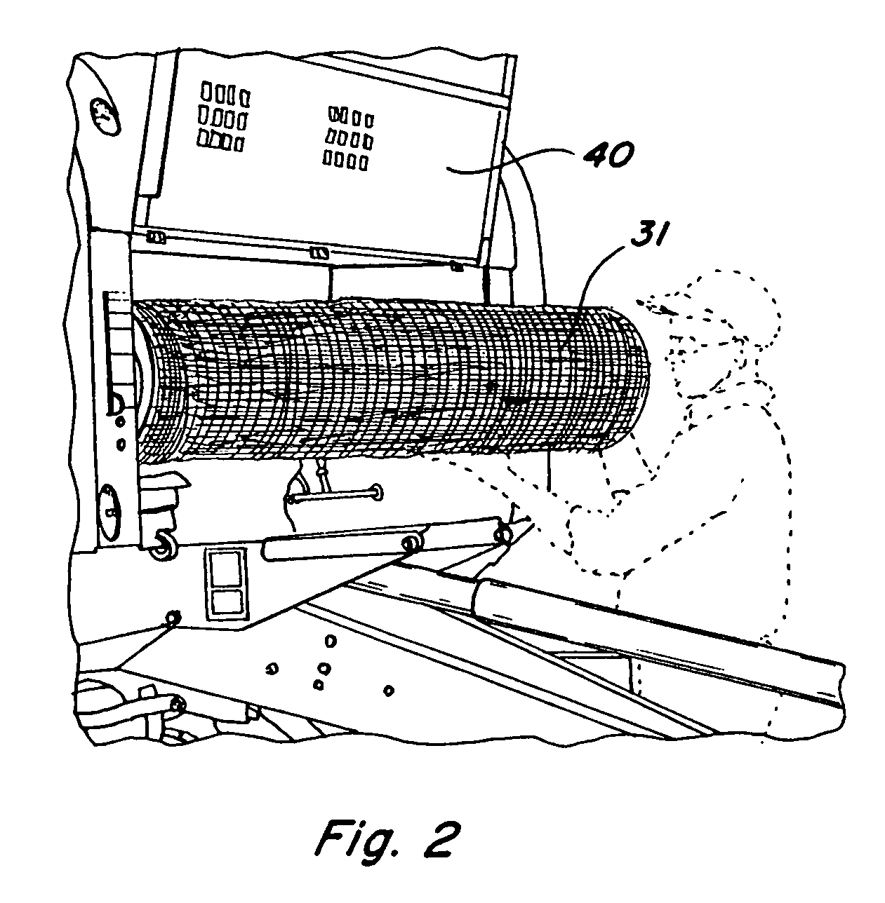 Computer controlled automatic wrapping material dispensing system for a round baler